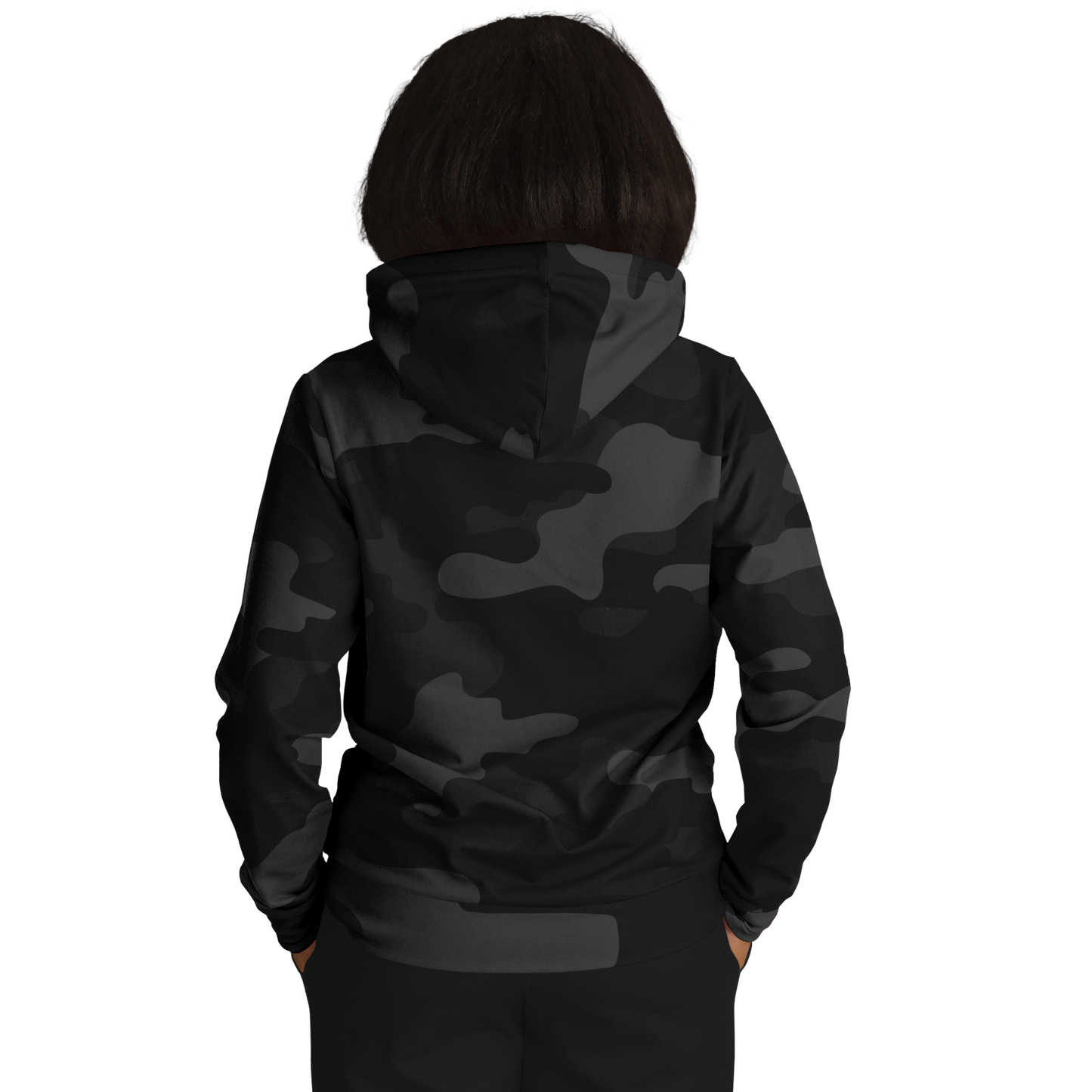 Camo Hoodie | Black Camouflage Pullover