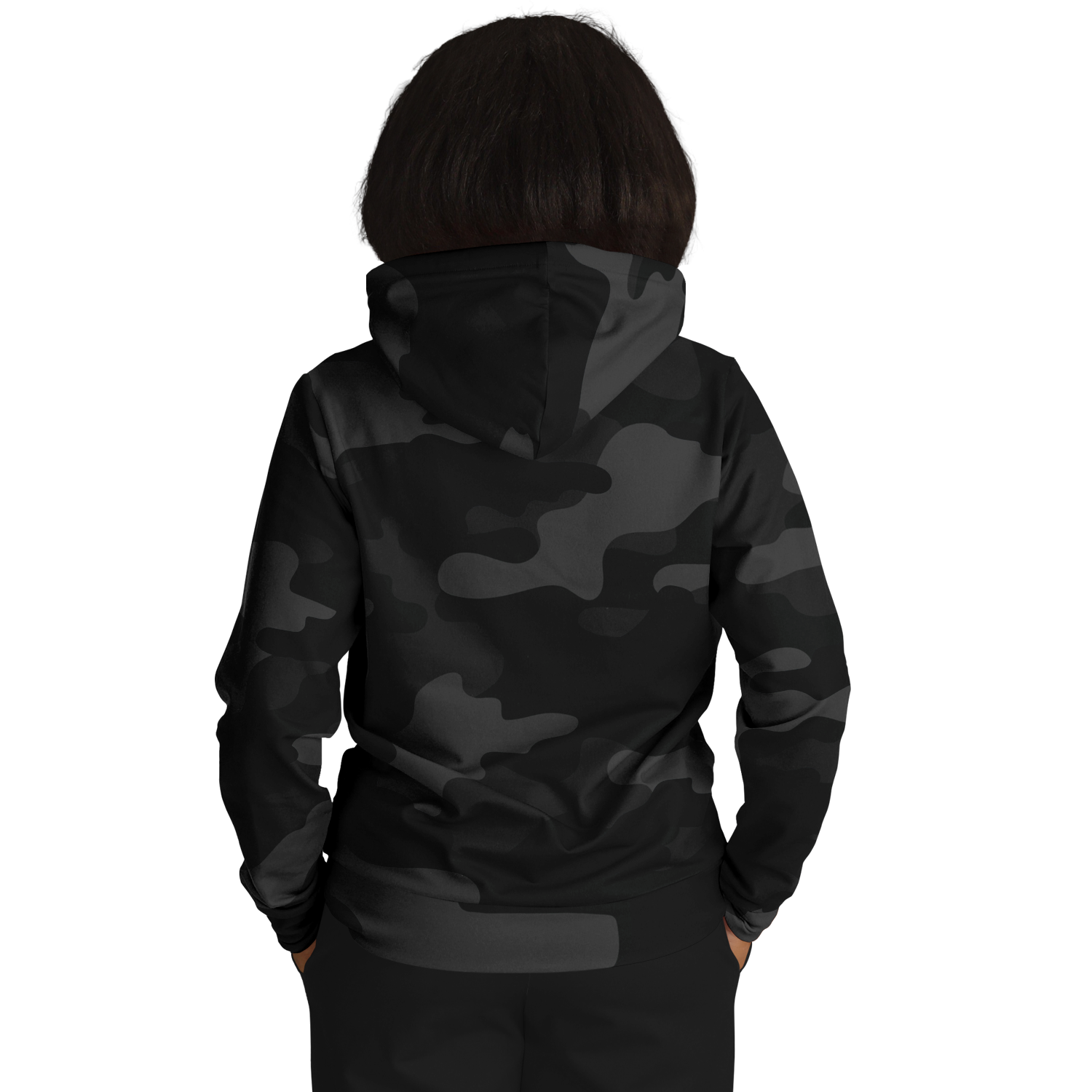 Camo Hoodie | Black Camouflage Pullover