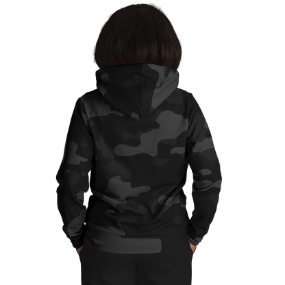 Camo Hoodie | Black Camouflage Pullover