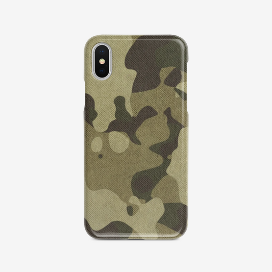 Camo Phone Case | iPhone | Green Fabric Camouflage