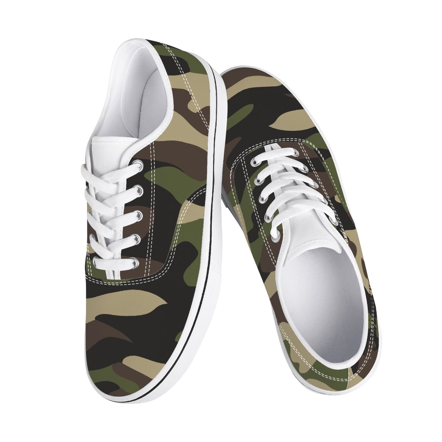 Camo Skate Shoes | Classic Green Camouflage