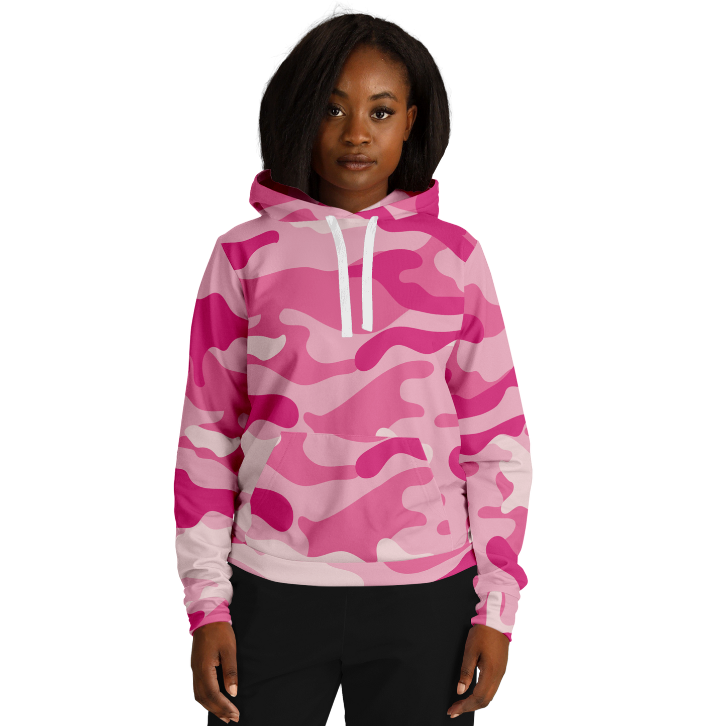 Camo Hoodie | Lavender Pink Camouflage Pullover