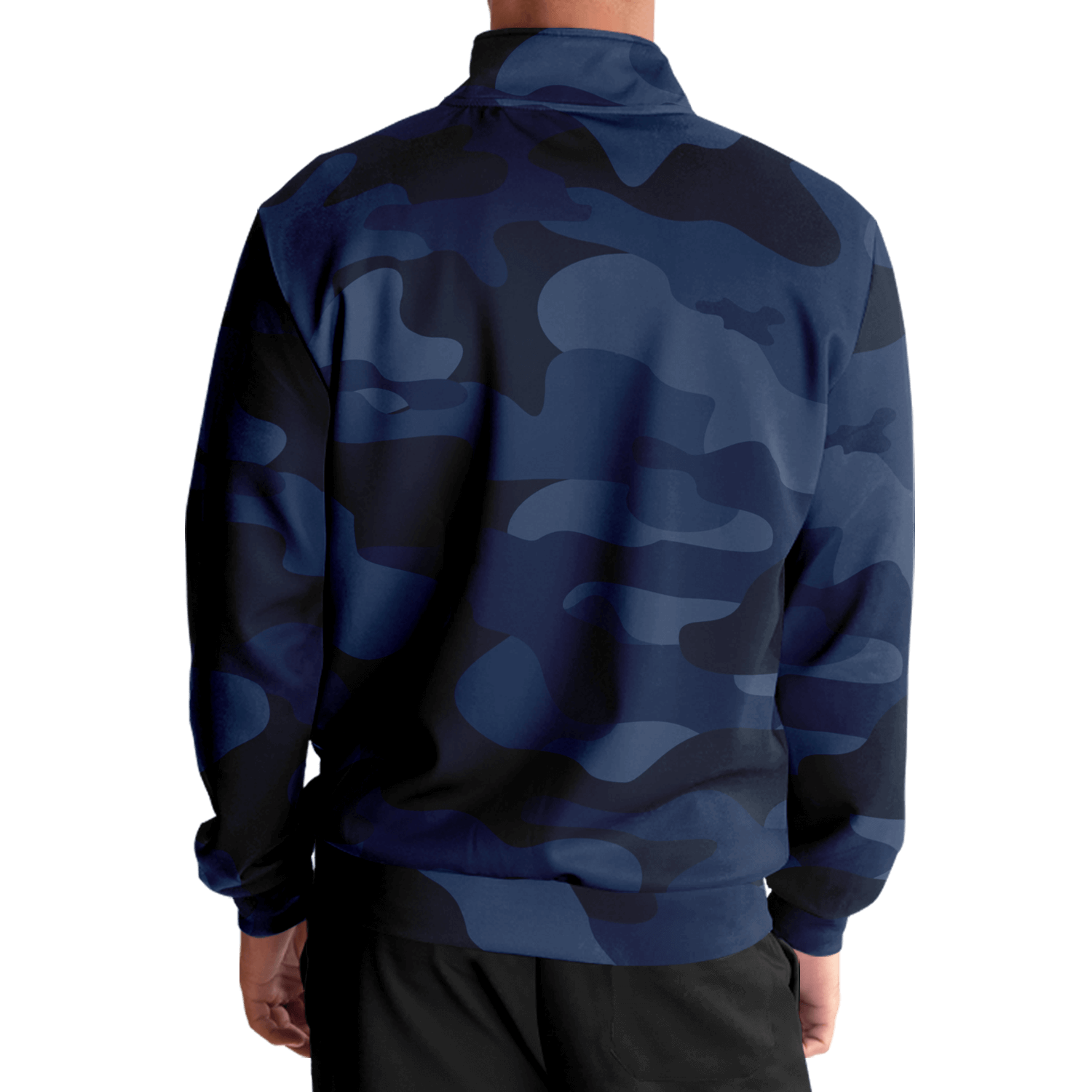 Camo Track Jacket | Deep Blue Camouflage