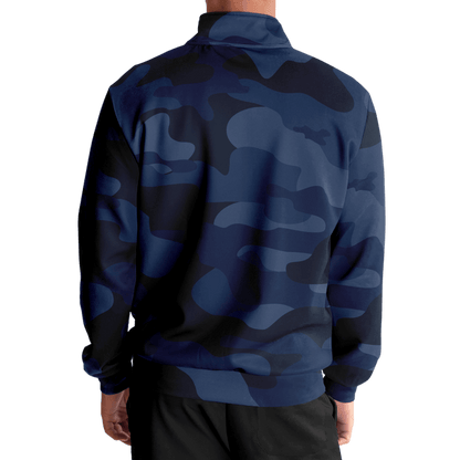 Camo Track Jacket | Deep Blue Camouflage