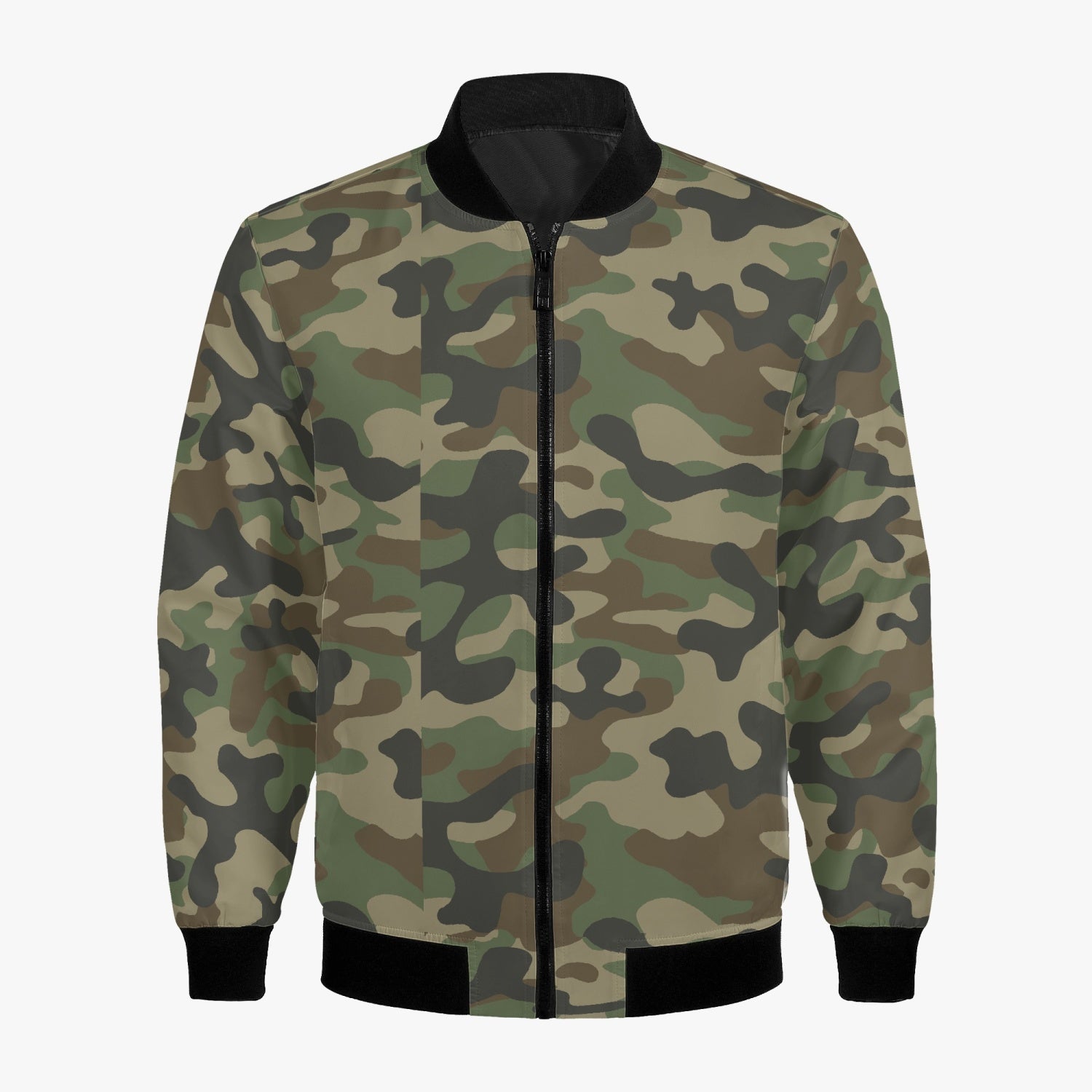 Women's Camo Bomber Jacket | Military Brown Camouflage