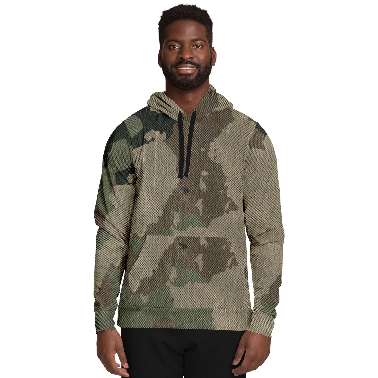 Camo Hoodie | Dirty Old Brown Camouflage Pullover