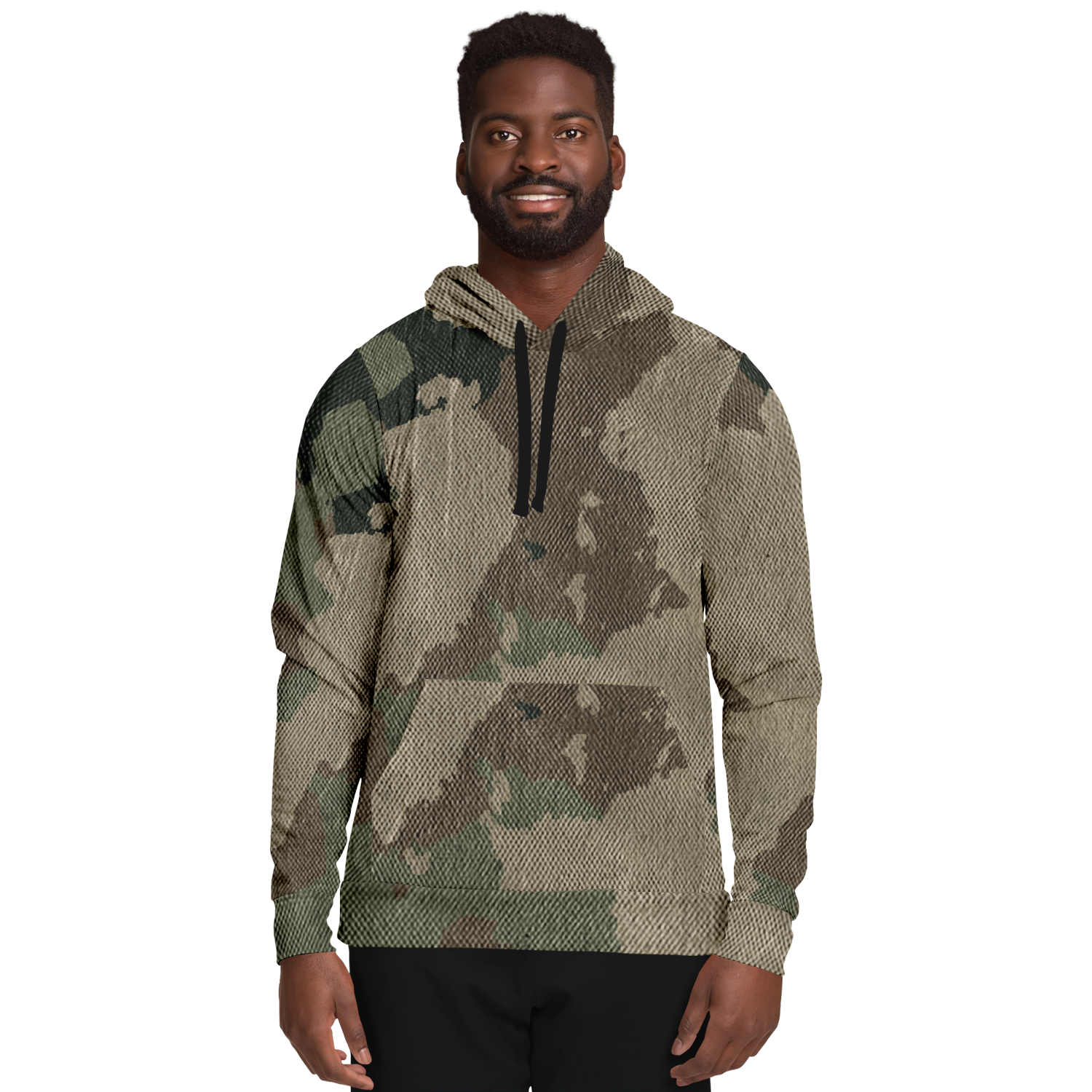 Camo Hoodie | Dirty Old Brown Camouflage Pullover