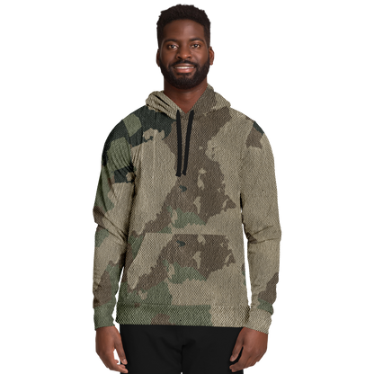 Camo Hoodie | Dirty Old Brown Camouflage Pullover