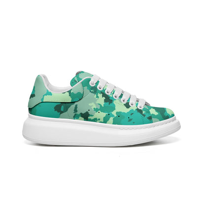 Oversized McQueen Sneakers | Cyan Green Camo