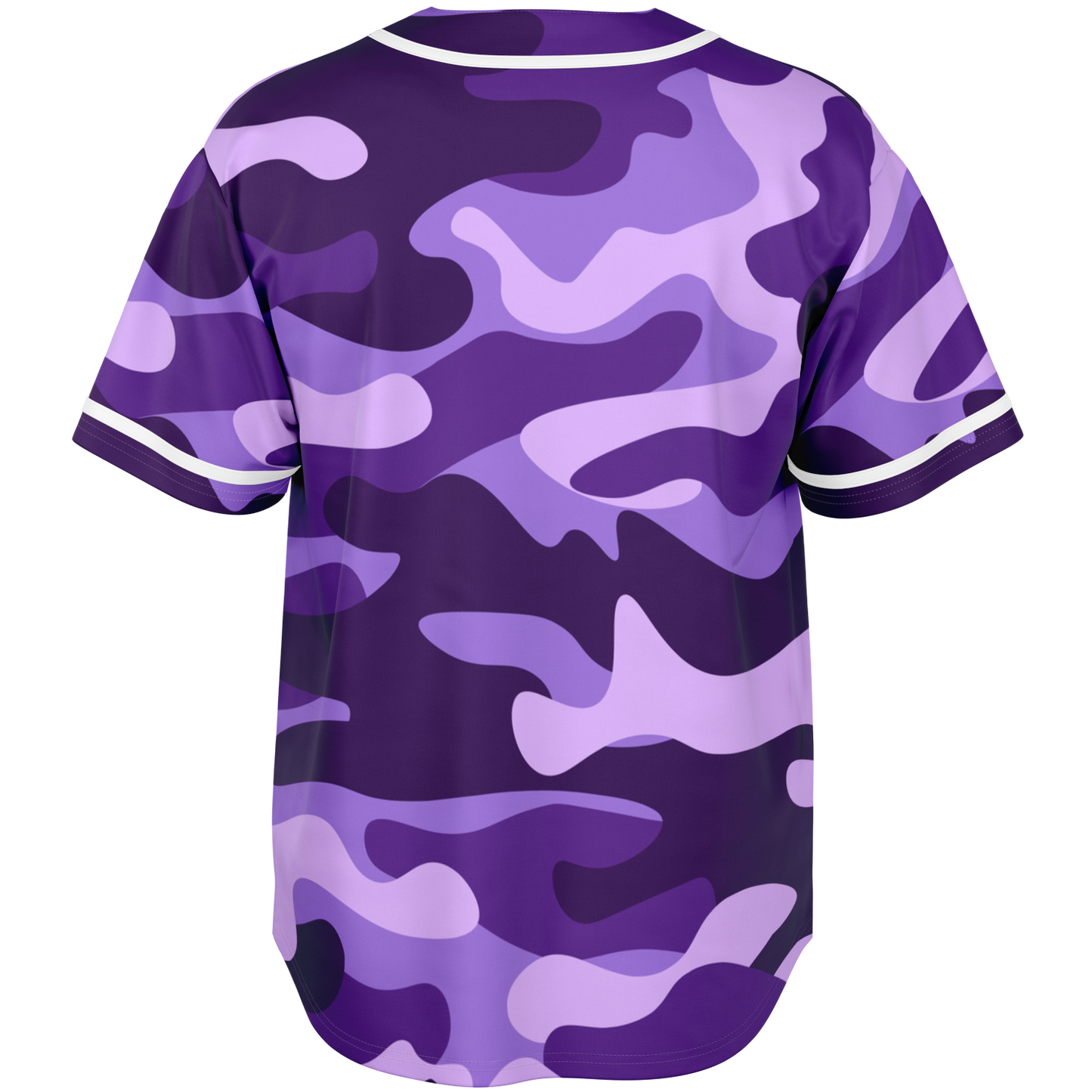 Camo Baseball Jersey | Purple, Blue & Mauve Camouflage