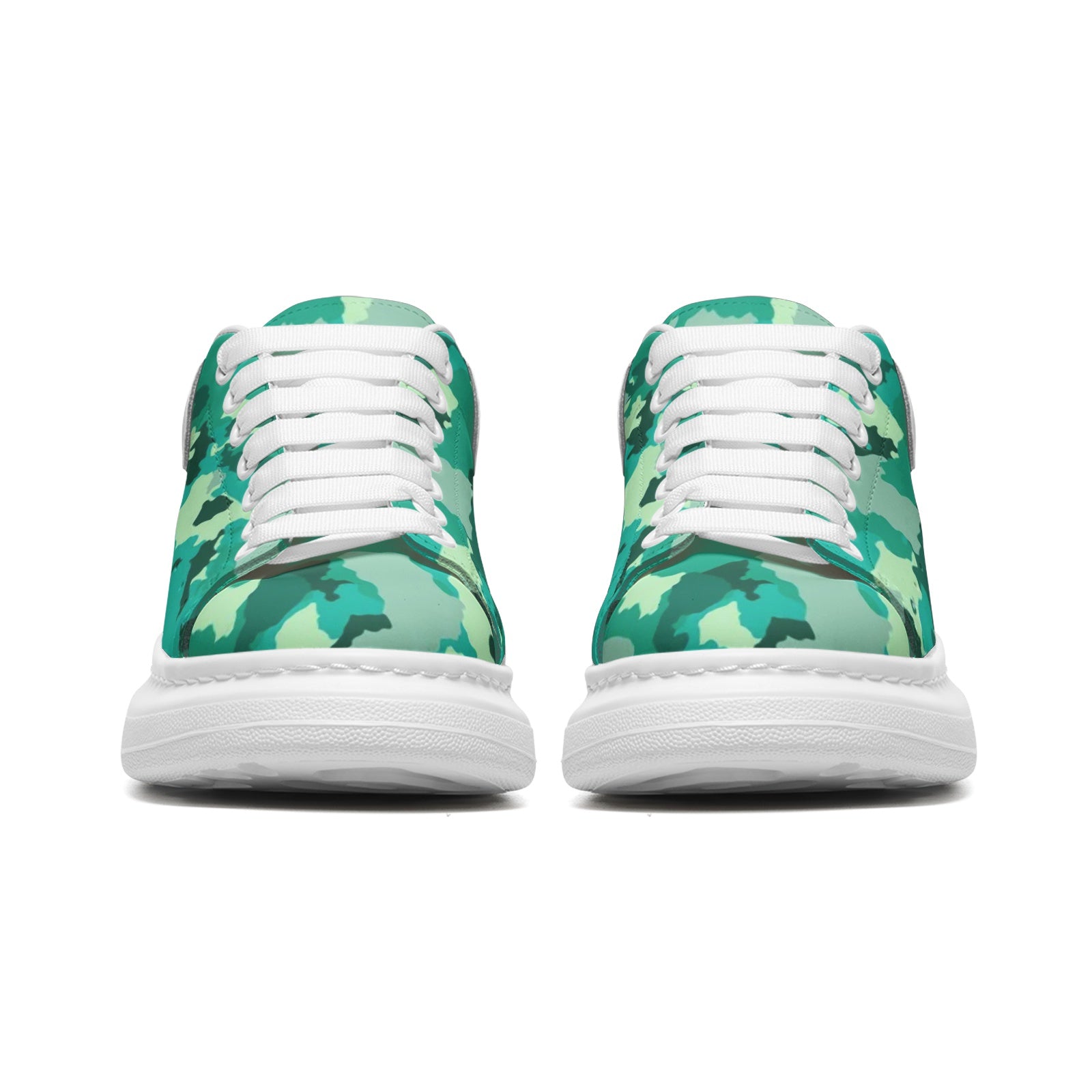 Oversized McQueen Sneakers | Cyan Green Camo