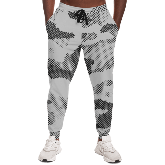 Camo Joggers | Unisex | Black & White Digital