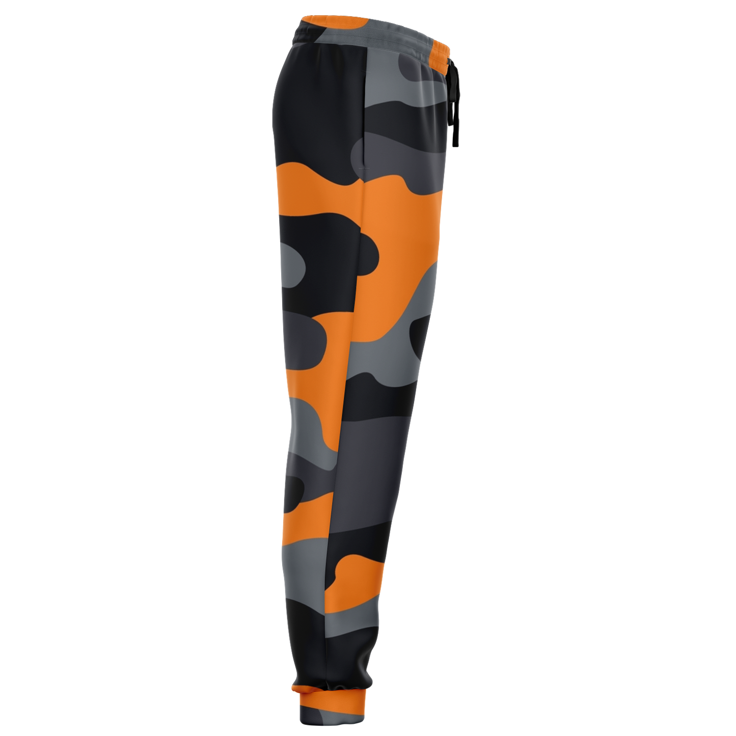 Camo Sweatpants | Unisex | Orange, Gray & Black Camouflage