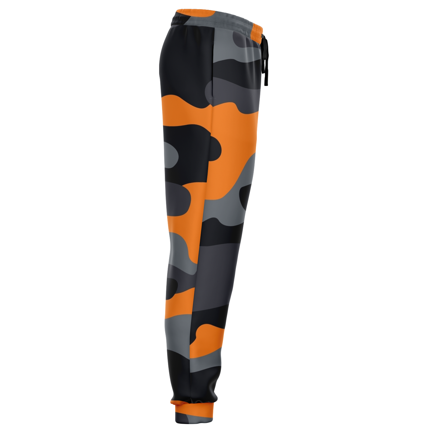 Camo Sweatpants | Unisex | Orange, Gray & Black Camouflage