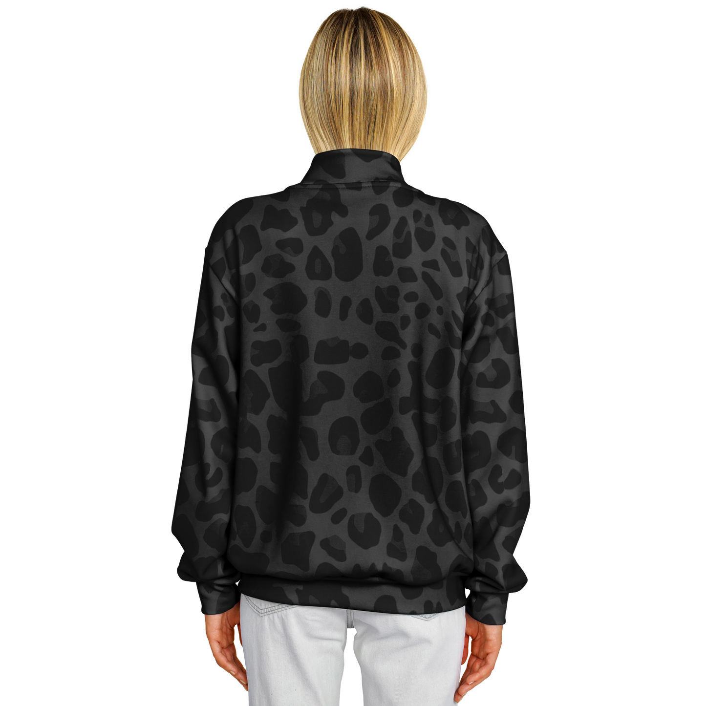 Baseball Jacket in Black Puma Print | Heavyweight Unisex