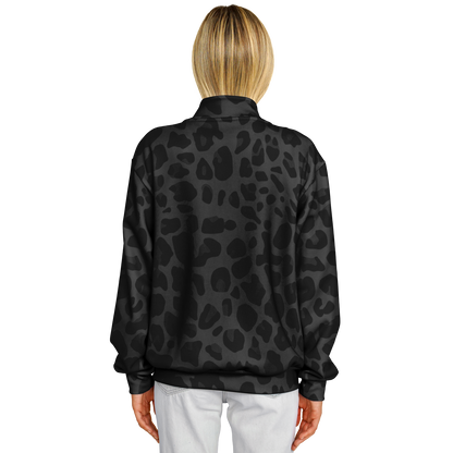 Baseball Jacket in Black Puma Print | Heavyweight Unisex