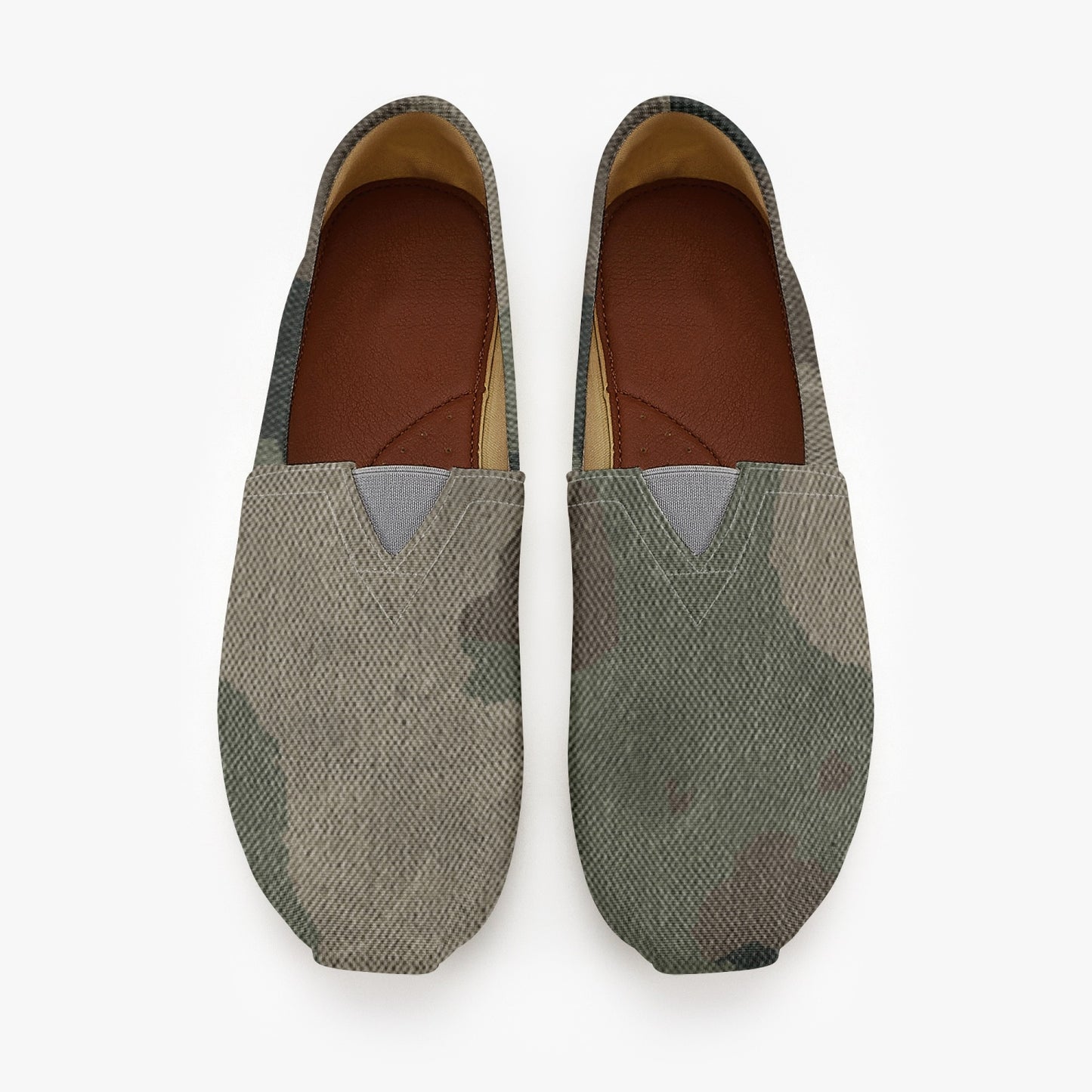 Camo Toms | Dirty Brown Camouflage Canvas Shoes