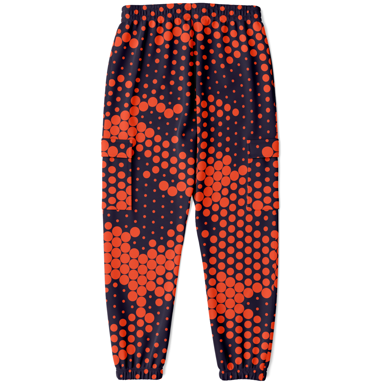 Camo Cargo Pants | Unisex | Orange & Blue Digital