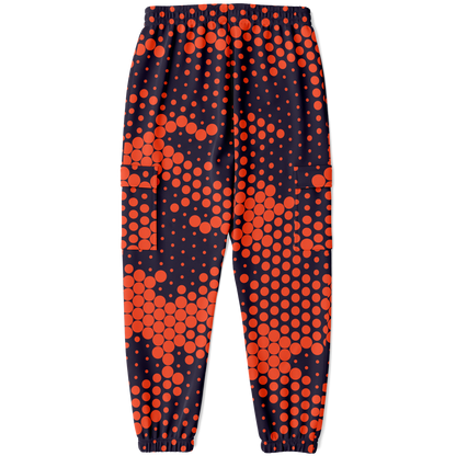 Camo Cargo Pants | Unisex | Orange & Blue Digital