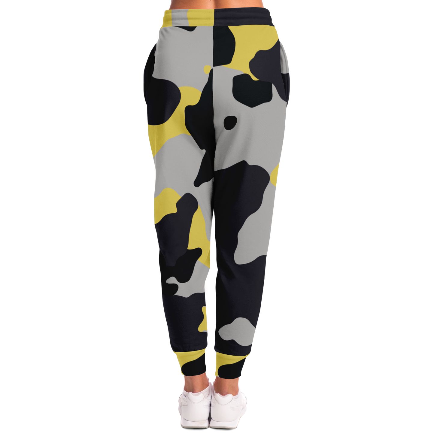 Camo Joggers | Unisex | Yellow, Black & Silver Camouflage