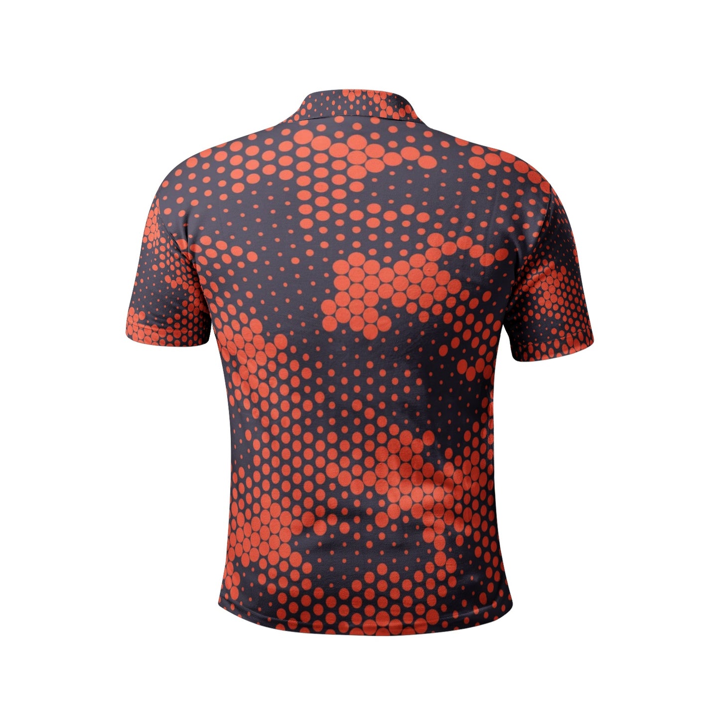 Camo Golf Shirt | Orange & Blue Digital Camouflage