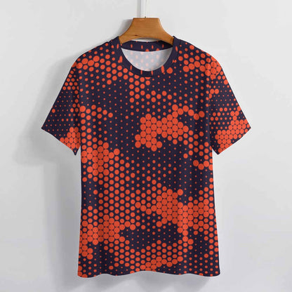 Camo Shirt | Orange & Blue Digital Camouflage T