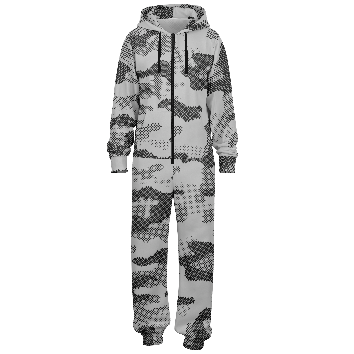 Camo Onesie | Digital Gray Camouflage