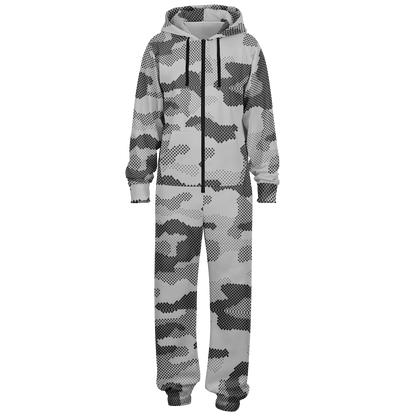 Camo Onesie | Digital Gray Camouflage