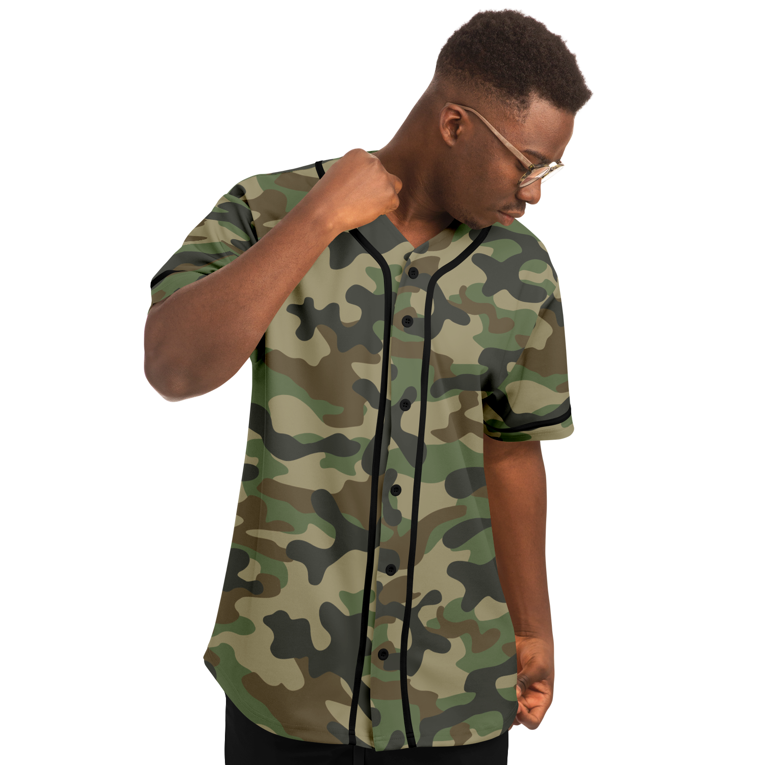 Camo Baseball Jersey | Military Brown Camouflage