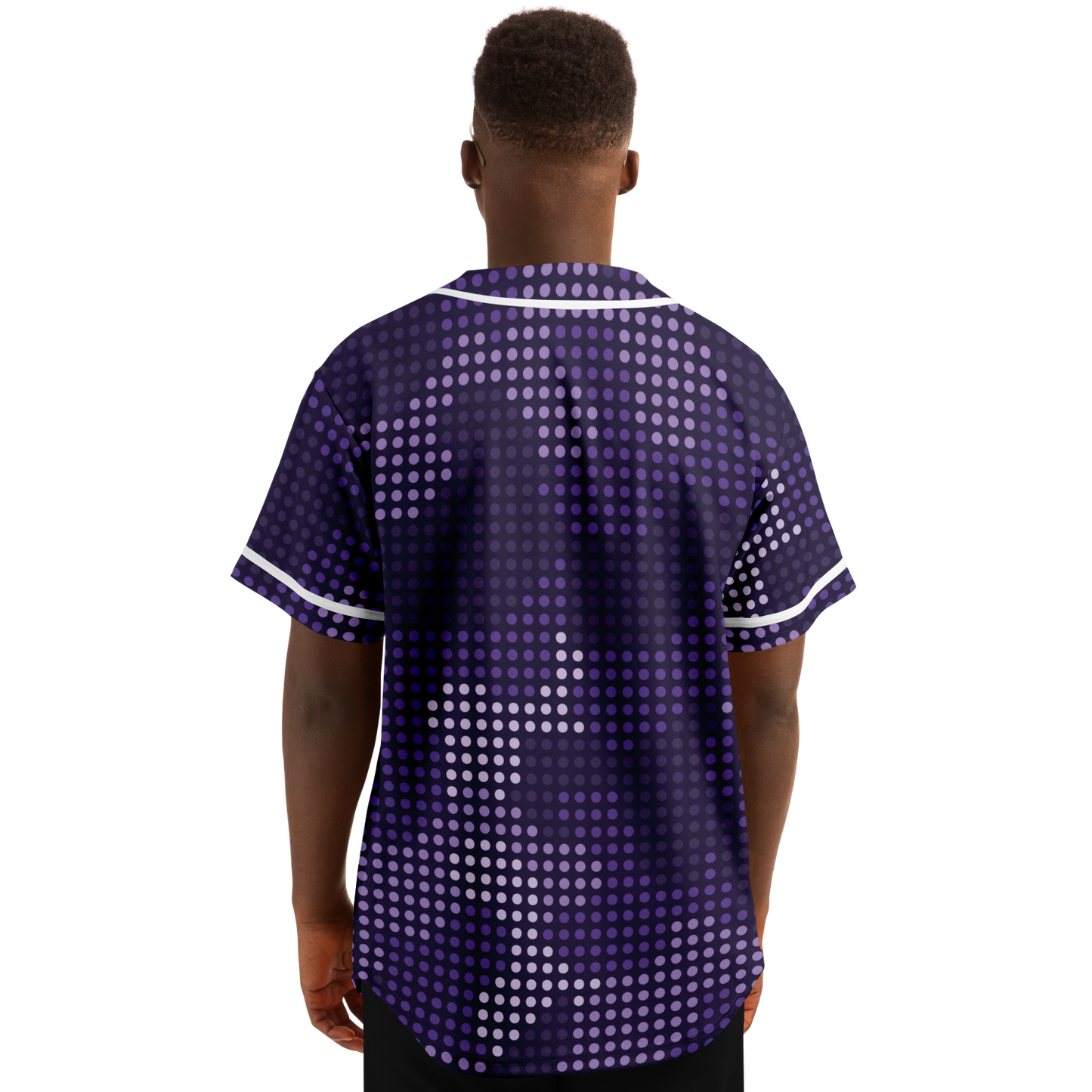 Camo Baseball Jersey | Blue Led Screen Camouflage