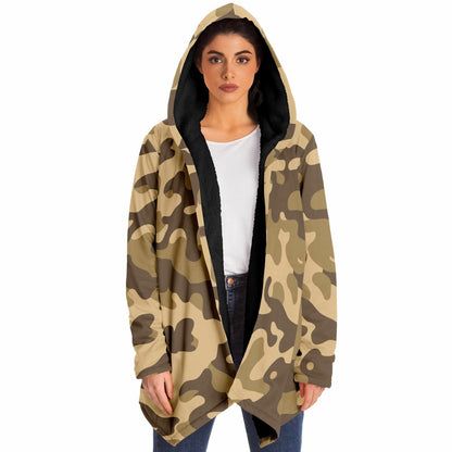 Camo Cloak | Khaki Camouflage | Microfleece