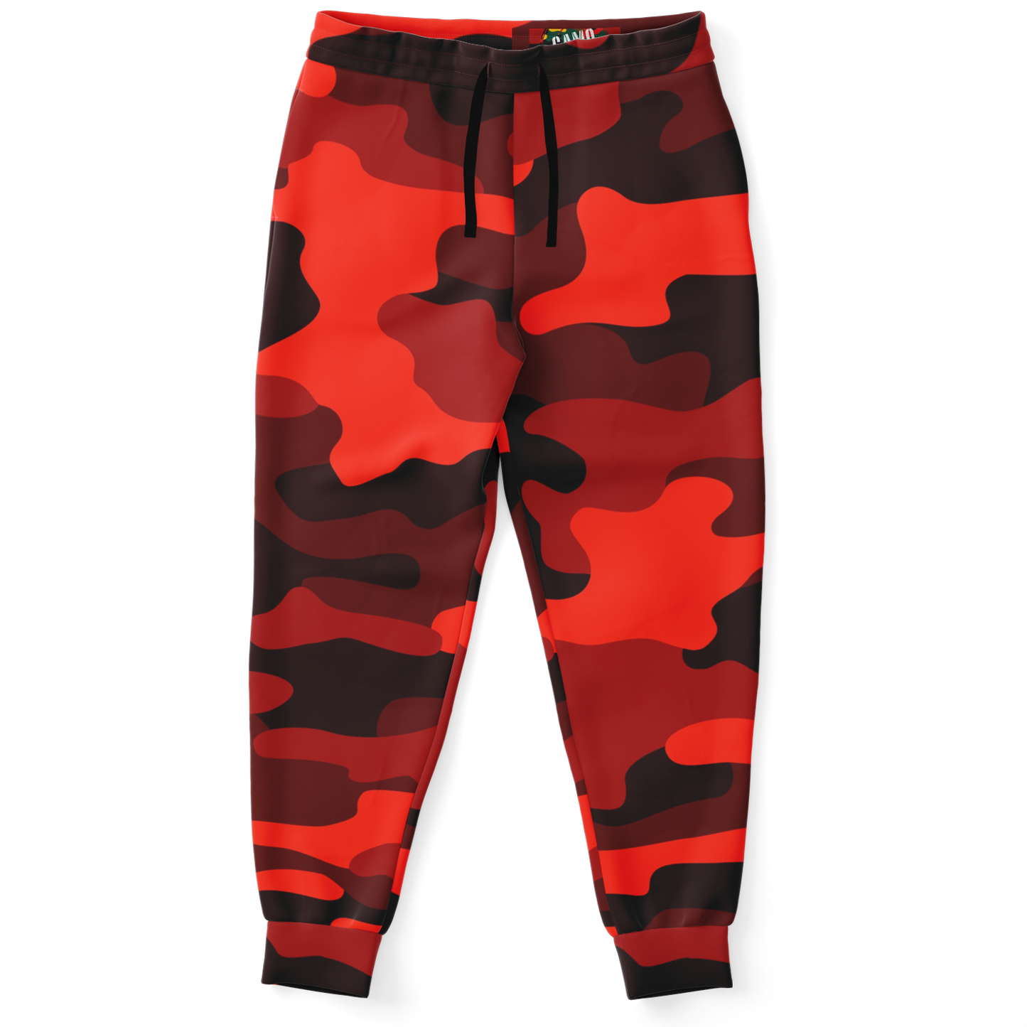 Camo Joggers | Unisex | Scarlet Red & Black