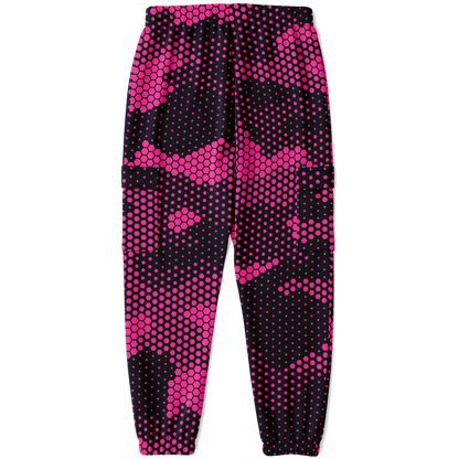 Camo Cargo Pants | Unisex | Pink Digital Dotted Hexagonal