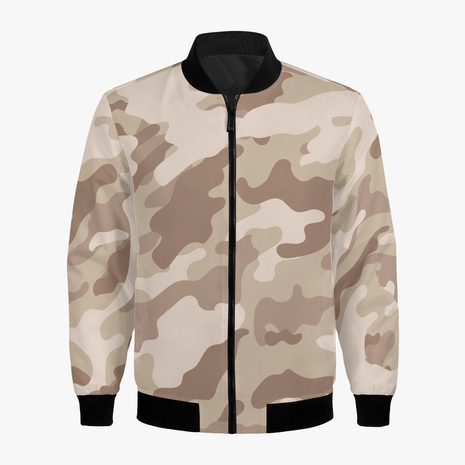 Women's Camo Bomber Jacket | Desert Brown Camouflage