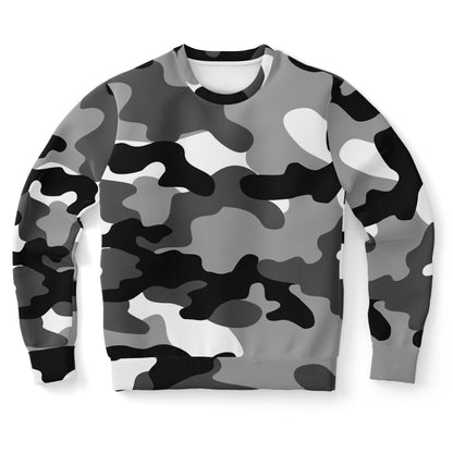 Camo Sweatshirt | Unisex | Black, White & Gray