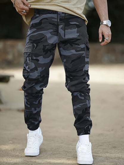 Cropped Camo Cargo Pants For Men