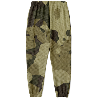 Camo Cargo Pants | Unisex | Green Fabric Camouflage