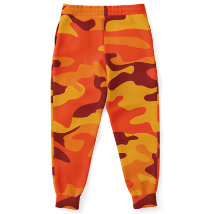 Camo Joggers | Unisex | Orange & Red