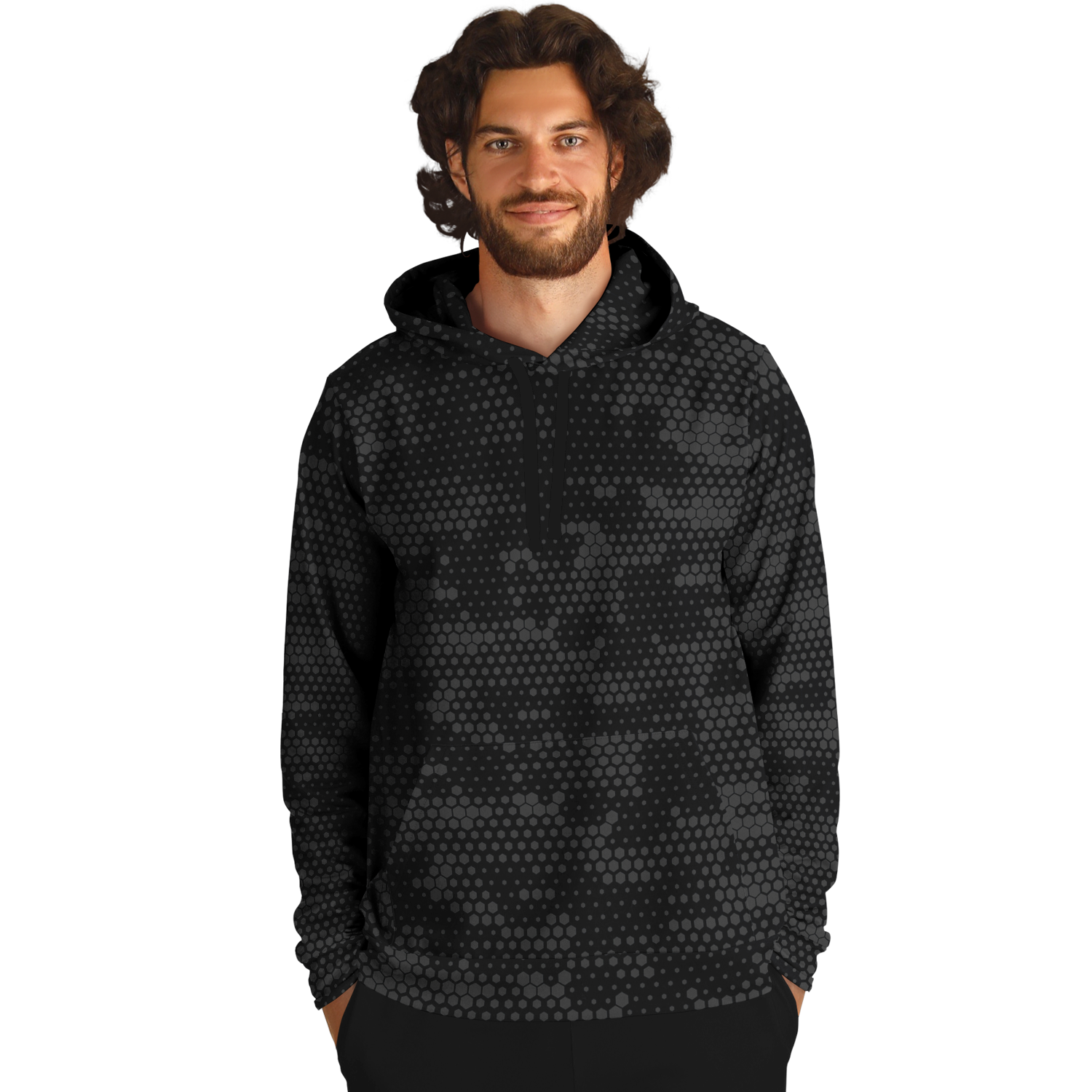 Black Camo Hoodie | Stylish Hive Camouflage