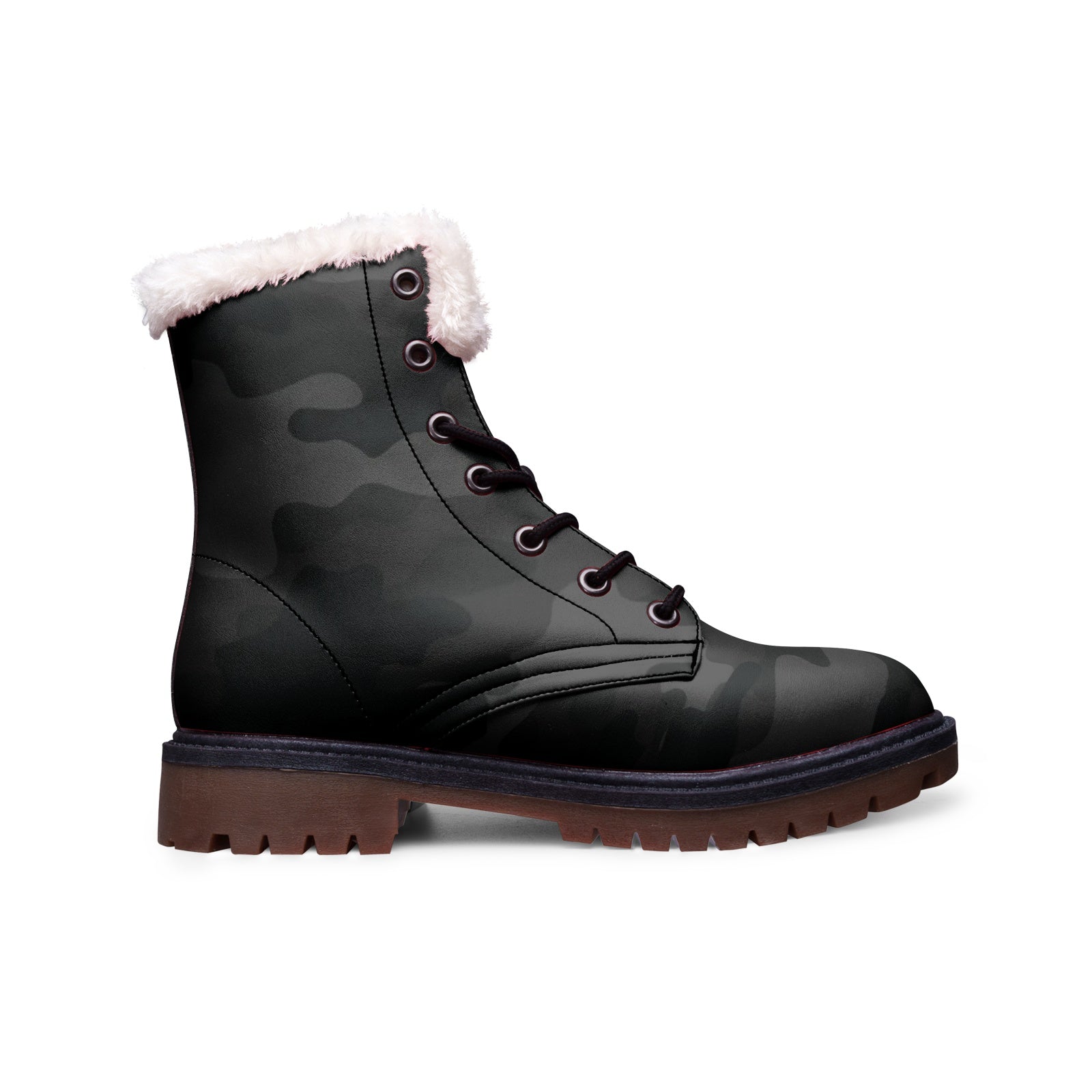 Snow Camo Boots | Black Camouflage