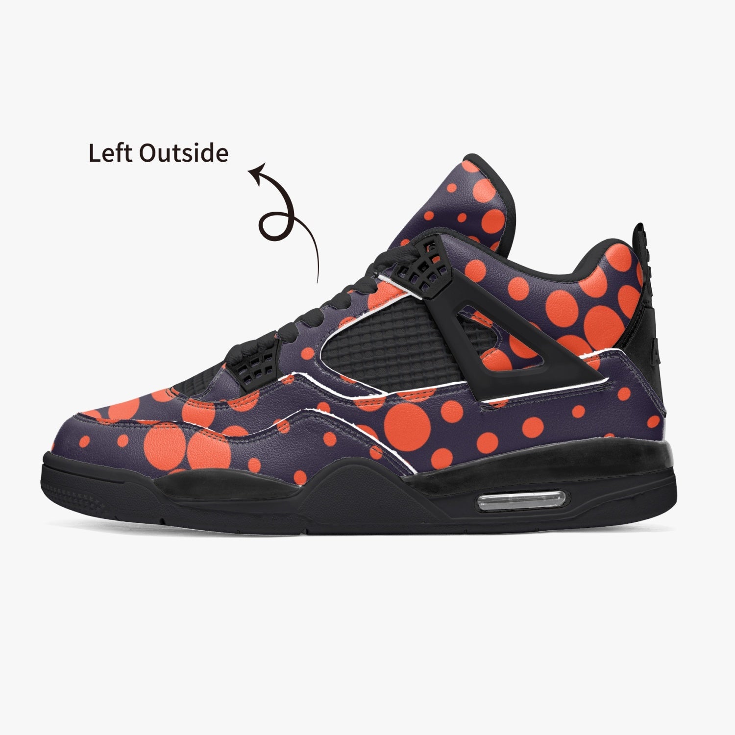 Camo Jordans AJ4 | Orange & Blue Digital Camouflage