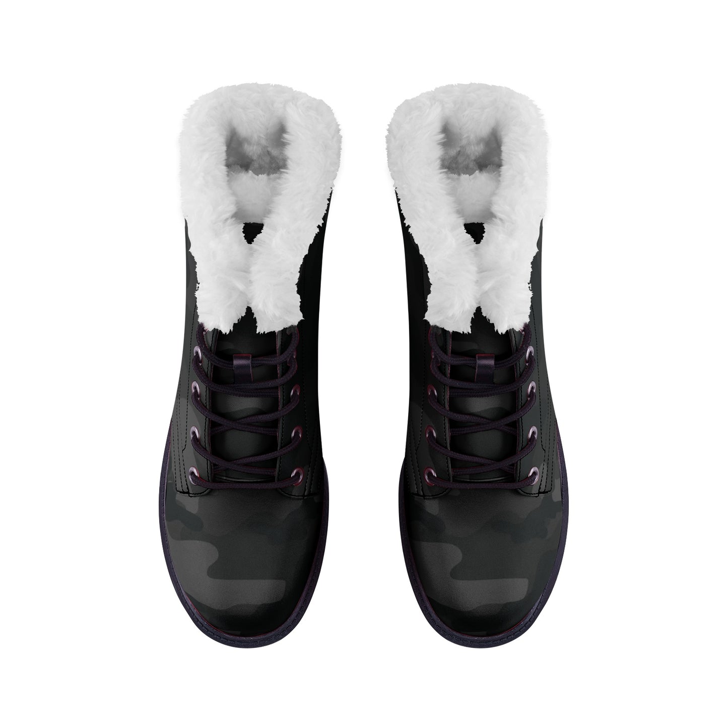 Snow Camo Boots | Black Camouflage