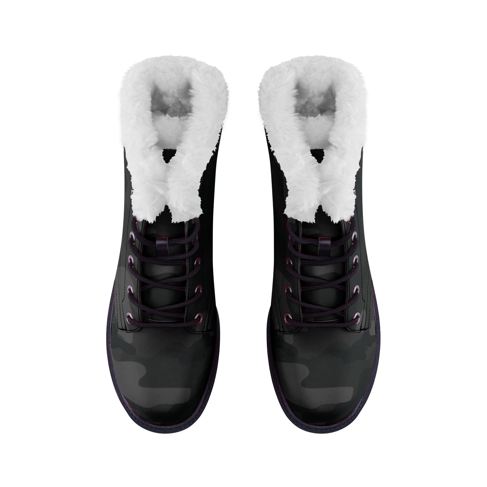 Snow Camo Boots | Black Camouflage