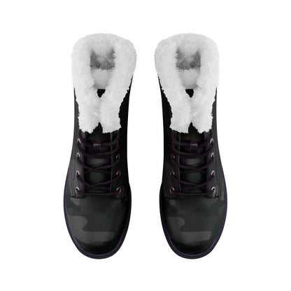 Snow Camo Boots | Black Camouflage