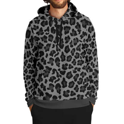 Leopard Hoodie | Black and Gray Pattern | Unisex