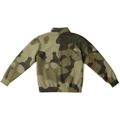 Camo Track Jacket | Green Fabric Camouflage