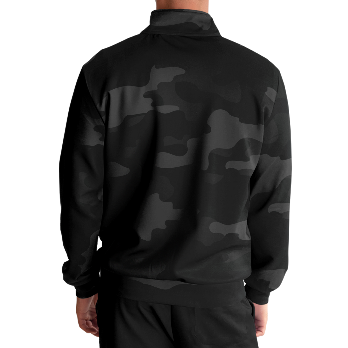 Camo Track Jacket | Unisex | Black Camouflage