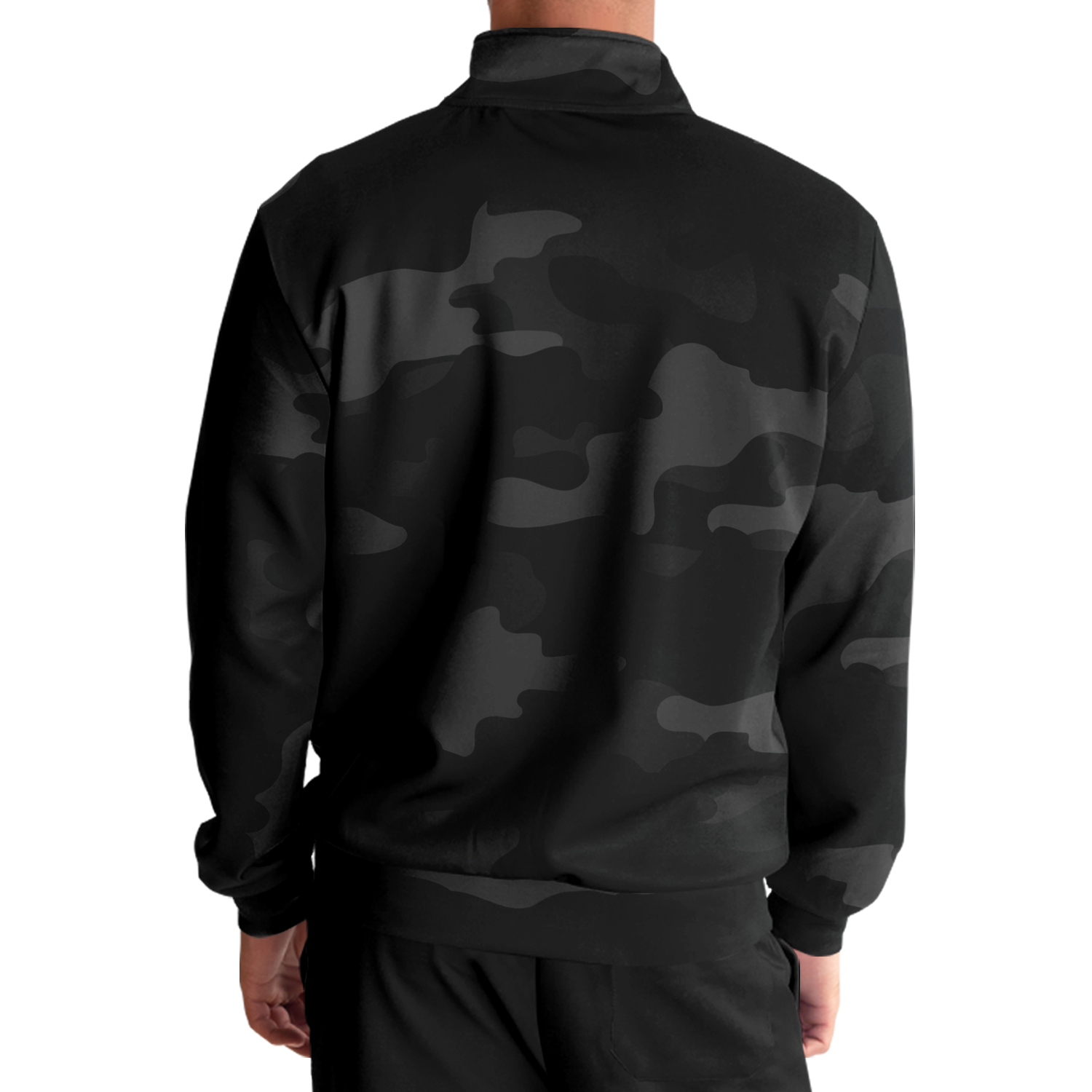 Camo Track Jacket | Unisex | Black Camouflage