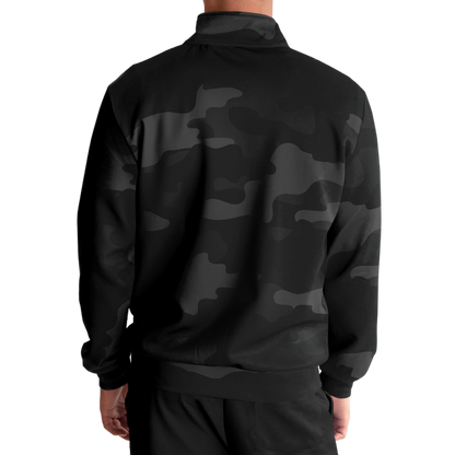 Camo Track Jacket | Unisex | Black Camouflage