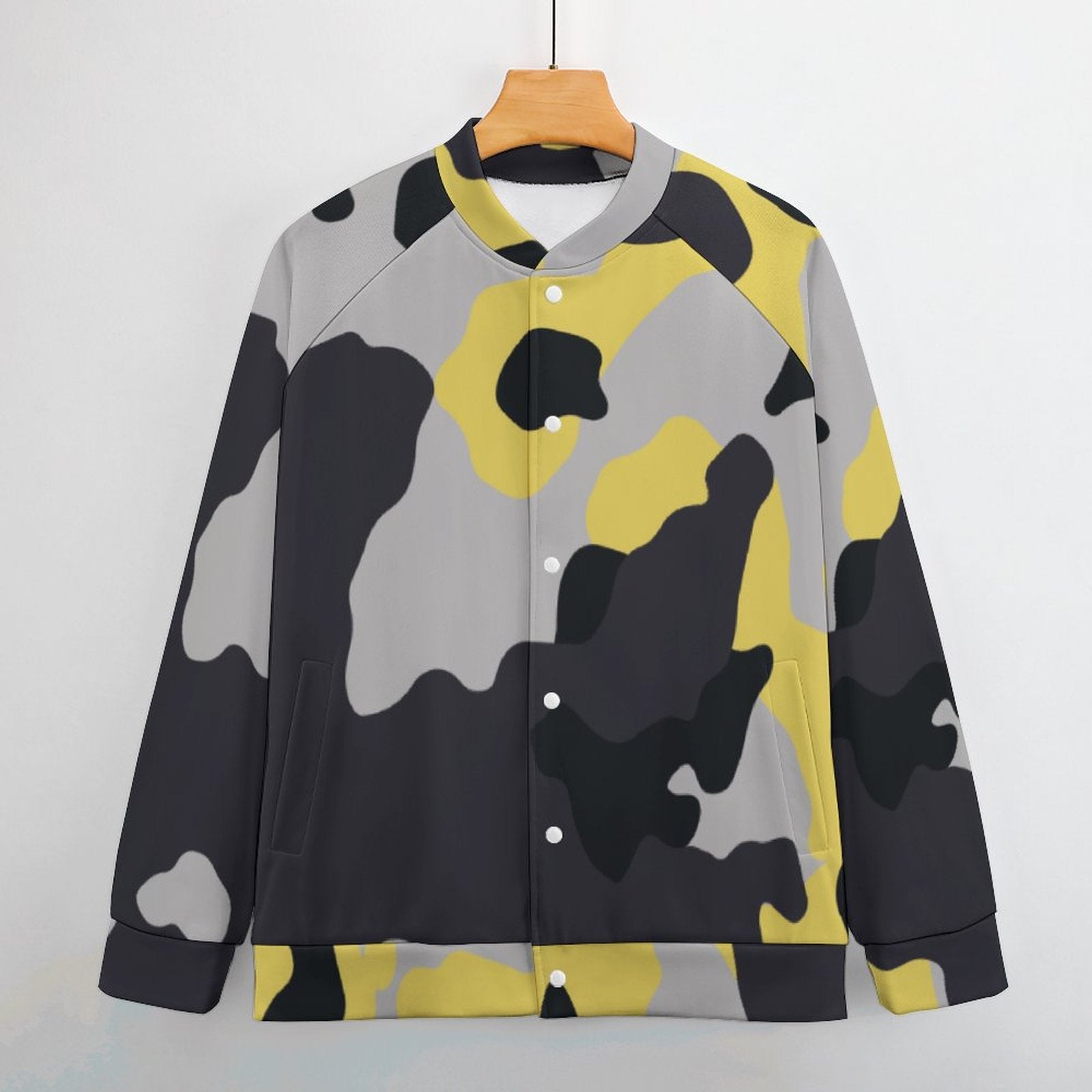 Men's Camo Jacket | Yellow, Black & Silver Camouflage